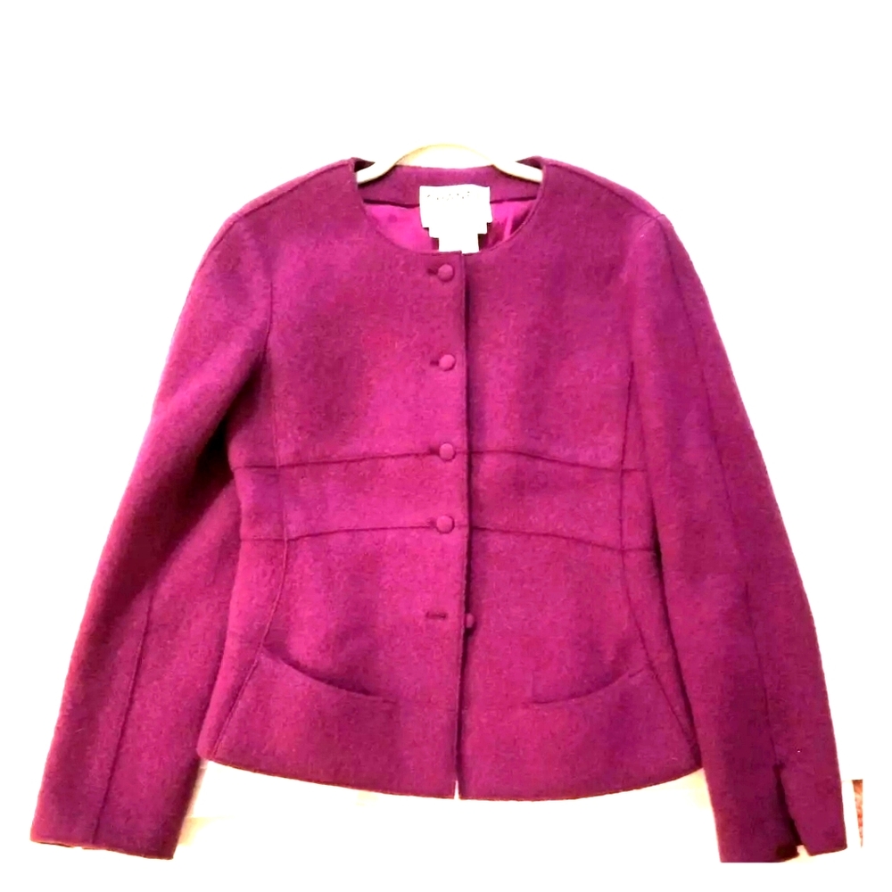 Vintage Chanel Burgundy Jacket LIKE NEW